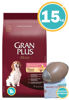 Imagen de GRAN PLUS DOG ADULTO LIGHT MED/GDE 15KG (POLLO Y ARROZ)