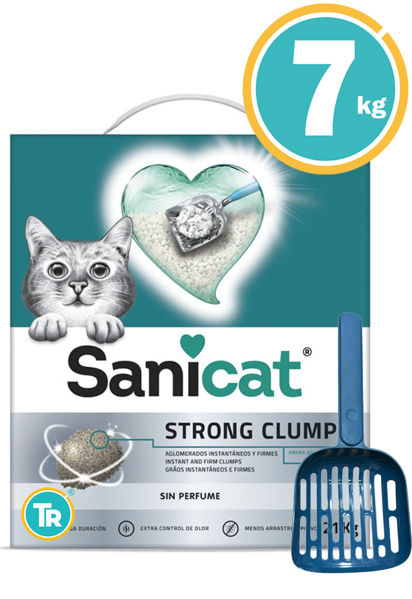 Imagen de Sanitario Sanicat Strong Clumps 7 kgs + Pala