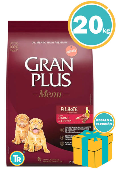Imagen de GRAN PLUS DOG CACHORRO MED/GDE 20KG (CARNE Y ARROZ)
