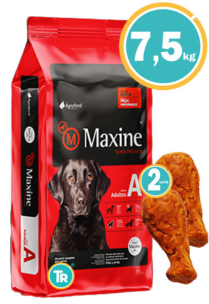 Imagen de MAXINE Perro Adulto 7,5kg + Patas de pollo