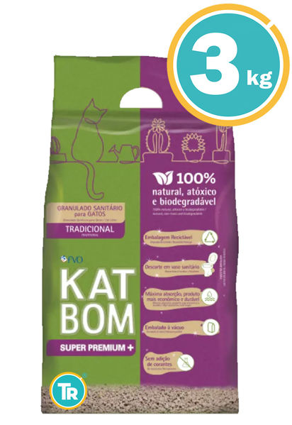 Imagen de SANITARIO KAT BOM TRADICIONAL 3KG (BIODEGRADABLE)
