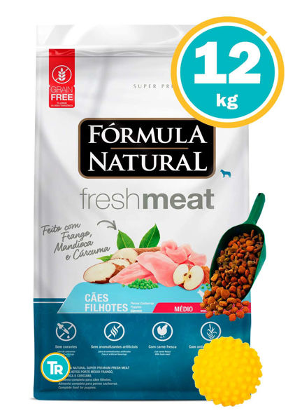 Imagen de FORMULA NATURAL FRESH MEAT CACHORRO RAZA MEDIANA 12KG