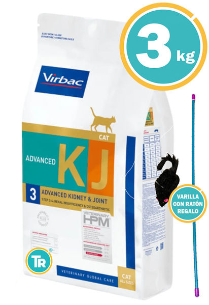 Imagen de HPM Virbac Gato Advanced Kidney & Joint 3kg + Varilla con ratón