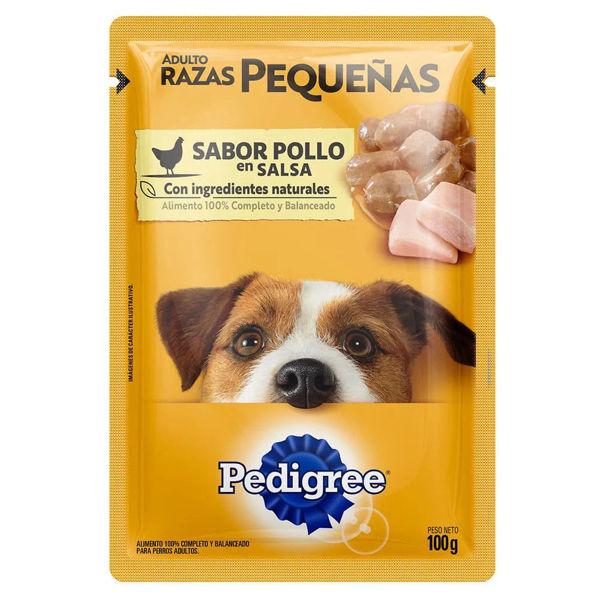 Imagen de PEDIGREE RAZAS PEQ. POLLO SACHET 100GRS