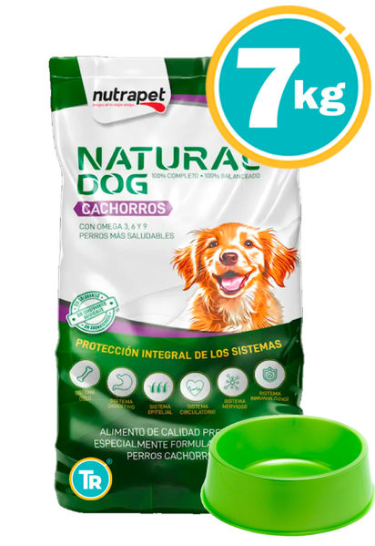 Imagen de NATURAL DOG Cachorro 7KG + Comedero