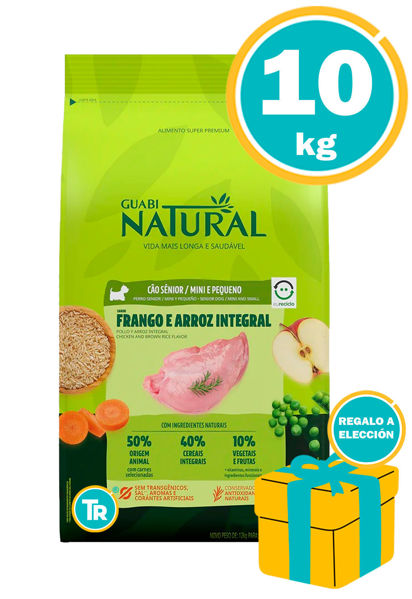 Imagen de GUABI NATURAL DOG SENIOR MINI 10KG (POLLO Y ARROZ INTEGRAL)