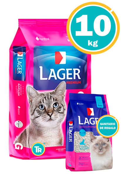 Imagen de KIT LAGER GATO 10KG + PIEDRAS SANITARIAS LAGER 2KG
