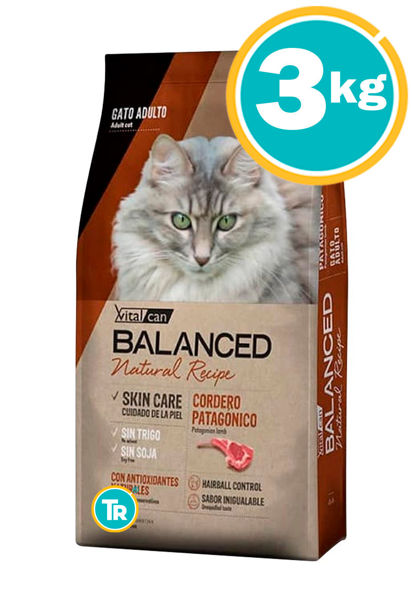 Imagen de BALANCED NATURAL RECIPE CORDERO GATO 3KG