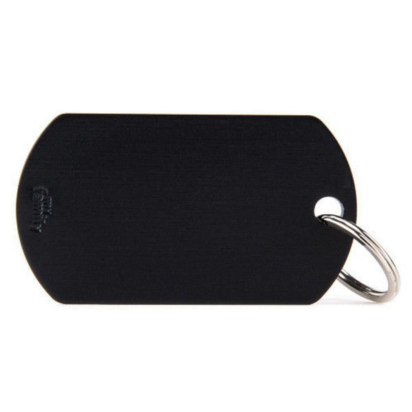 Imagen de CHAPITA BASICA ALUMINIO NEGRO MILITAR - FERPLAST