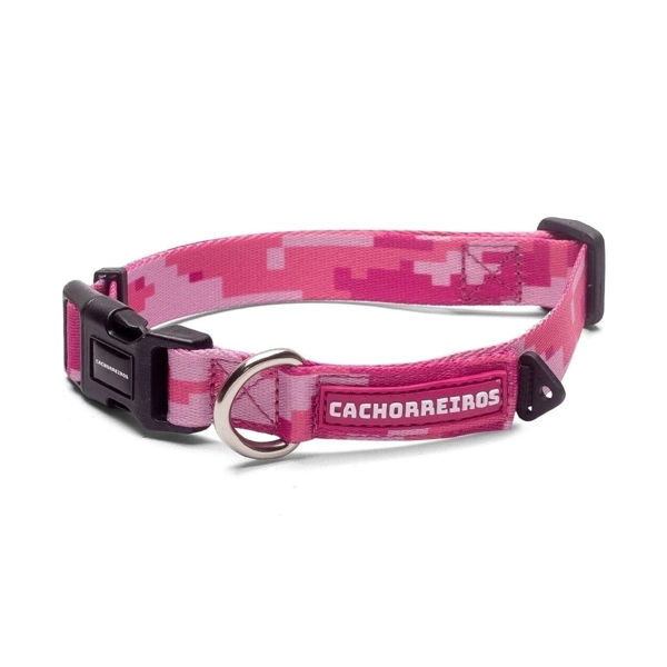 Imagen de COLLAR CAMUFLAGE ROSA TALLE L - CACHORREIROS