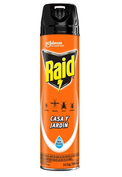 Imagen de INSECTICIDA RAID CASA Y JARDIN 360 ML