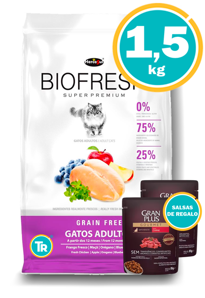 Imagen de BIOFRESH Gato Adulto 1,5 Kg + Salsas