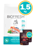Imagen de BIOFRESH Gato Cachorro 1,5Kg Salmon + Salsas