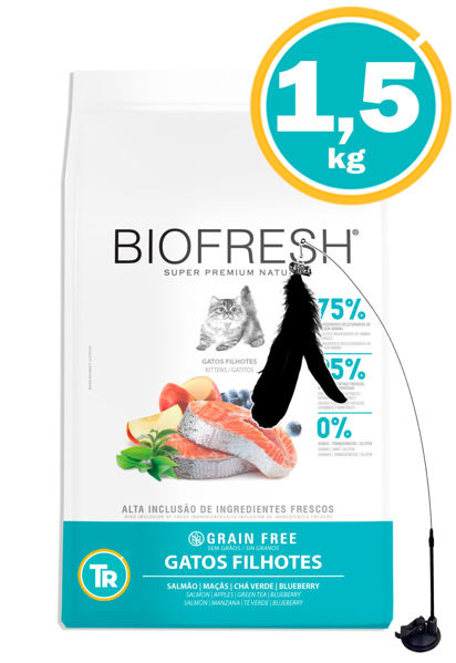 Imagen de BIOFRESH Gato Cachorro 1,5Kg Salmon + Juguete