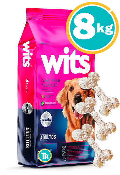 Imagen de WITS Perro Adulto 8kg + Huesitos de lonja