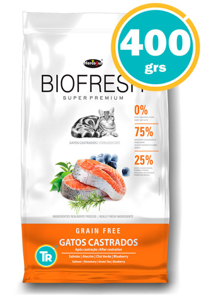Imagen de BIOFRESH GATO CASTRADO SALMON 0.4KG