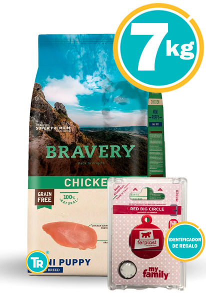 Imagen de BRAVERY PERRO CACHORRO RAZAS PEQUEÑAS 7 KG + Placa
