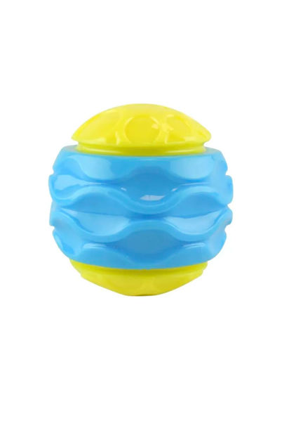 Imagen de JUGUETES BOLA CHIRRIANTE DE DOS COLORES