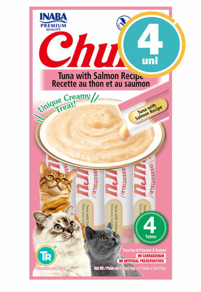 Imagen de SNACK GATO CHURU ATUN Y SALMON 56GR
