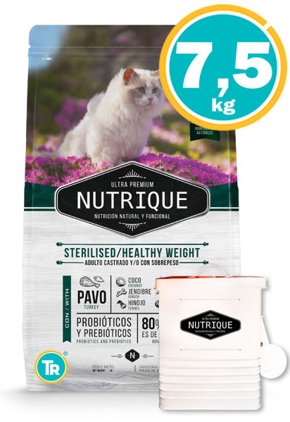 Imagen de Nutrique gato castrado 7,5kg  + Lata