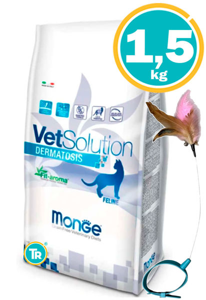 Imagen de VET SOLUTION Gato Dermatosis 1.5 Kg + Juguete Ventosa
