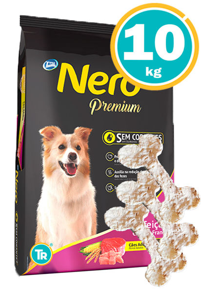 Imagen de NERO Perro Adulto 10kg + Huesitos de lonja