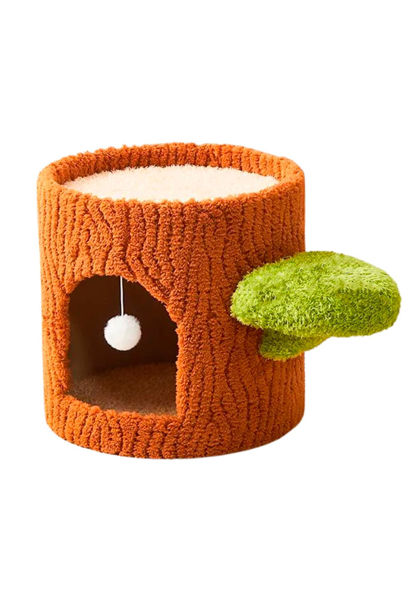 Imagen de Rascador para Gato 1 Nivel – Forma Tronco de Árbol