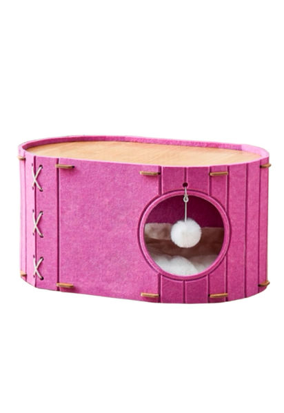 Imagen de Rascador / Torre para Gatos 1 Nivel – Violeta