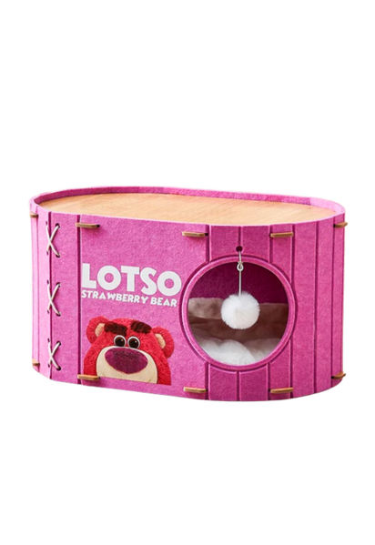 Imagen de Cama para Gato Lotso Estampado Violeta