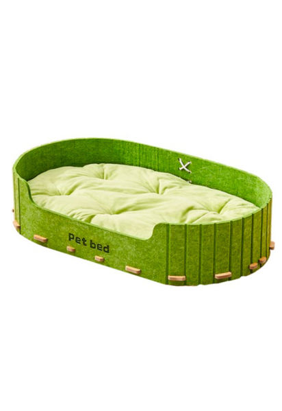 Imagen de Cama para Gato Color Verde con Almohadón