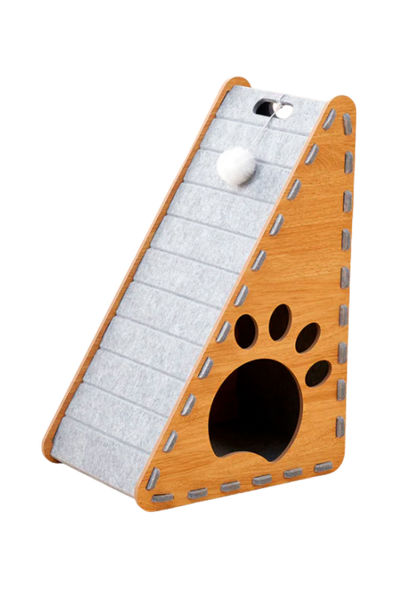 Imagen de Rascador para Gatos Triangular Gris Crepúsculo