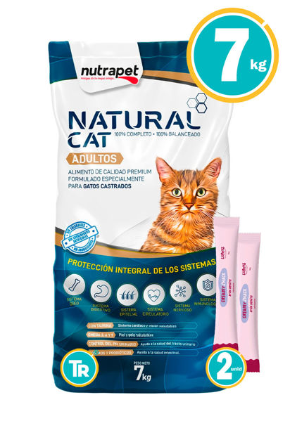 Imagen de NATURAL CAT ADULTO 7KG + SNACKS