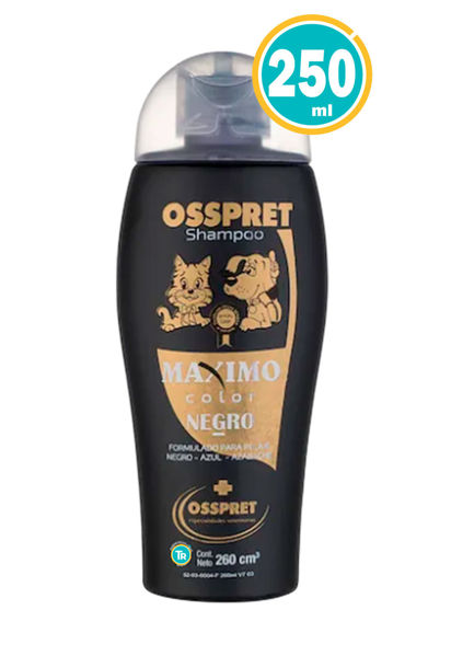Imagen de SHAMPOO MAXIMO COLOR NEGRO 250ML OSSPRET