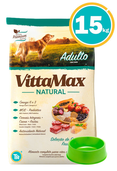 Imagen de VITTAMAX NATURAL 15KG + COMEDERO DE REGALO