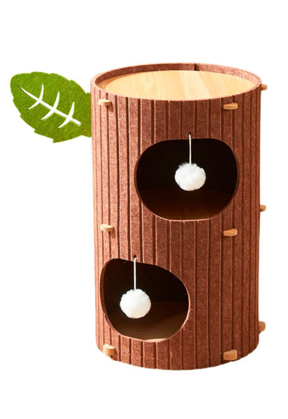 Imagen de Rascador P/gato 2 Niveles marrón