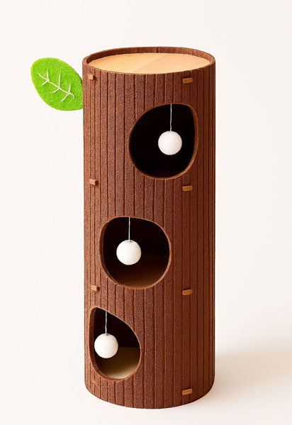 Imagen de RASCADOR P/GATO 3 NIVELES MARRÓN