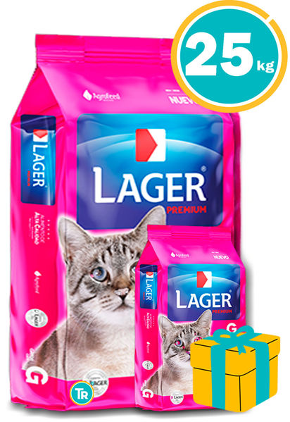 Imagen de LAGER GATO ADULTO 22+3KG + REGALO A ELECCIÓN