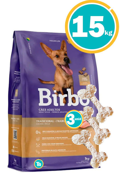 Imagen de BIRBO TRADICIONAL 15KG + HUESITOS