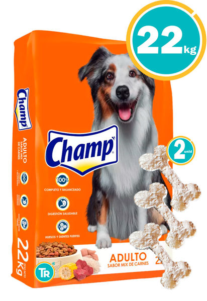 Imagen de Champ Mix  22kg + Huesitos