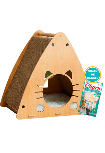 Imagen de Rascador para Gatos Triangular + Snack