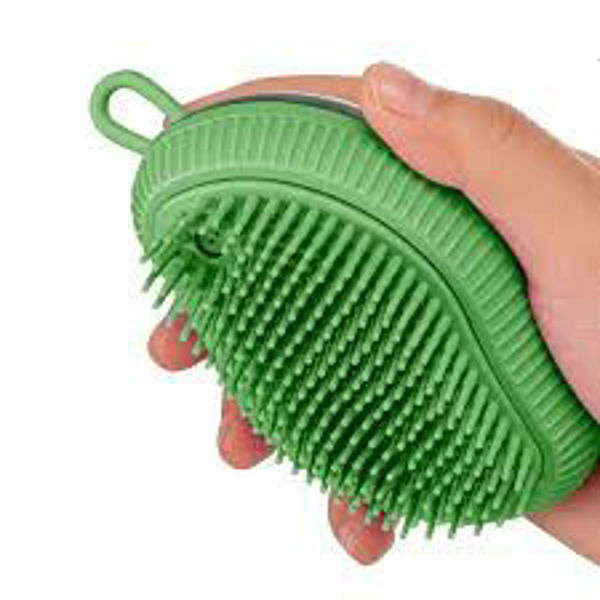 Imagen de PEINE CEPILLO SILICONA VERDE