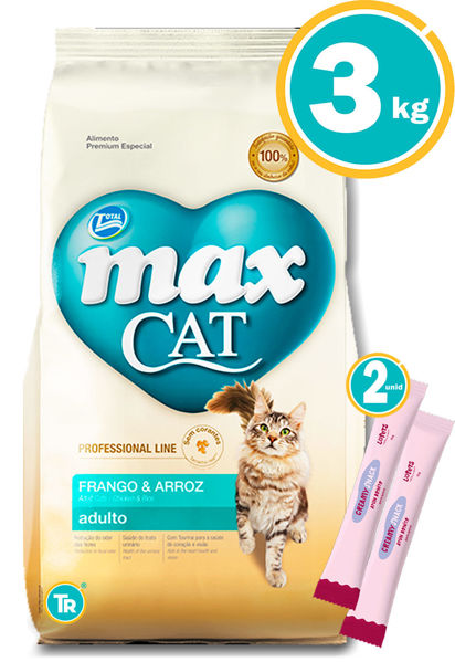 Imagen de MAX CAT ADULT 3KG + OBSEQUIO