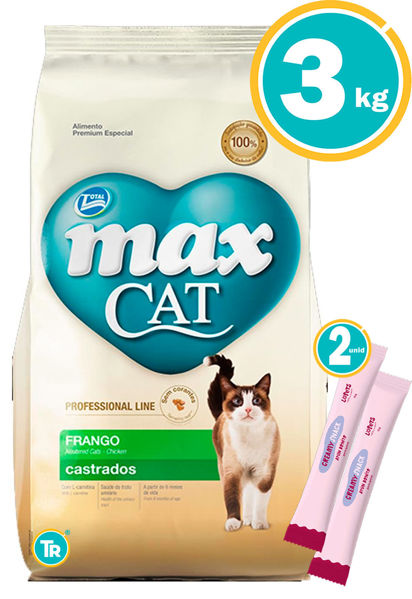 Imagen de MAX CAT CASTRADO 3KG + OBSEQUIO