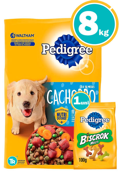 Imagen de PEDIGREE Cachorros 8 kg + Biscrok