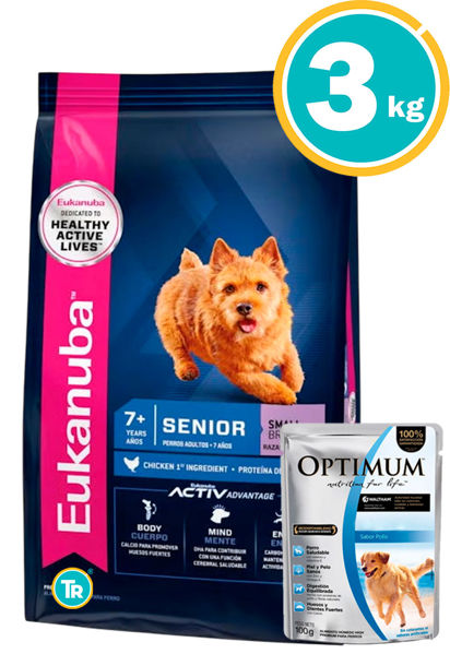 Imagen de EUKANUBA Senior Razas Pequeñas 3kg + Salsa