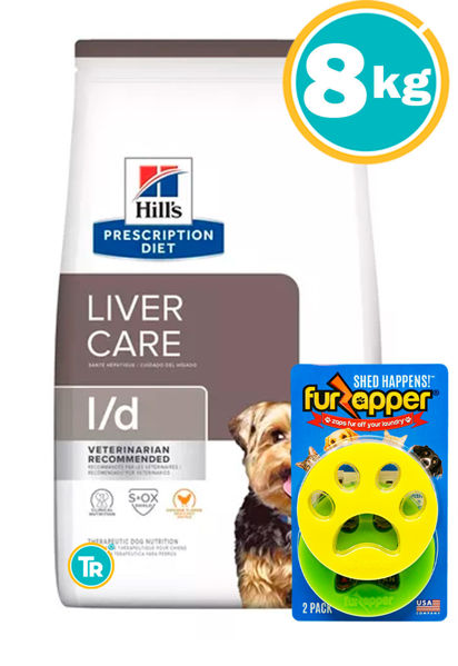 Imagen de HILLS Perro Adulto Hepatic Diet L/d 8kg - Tratamiento hepático + Pegatina