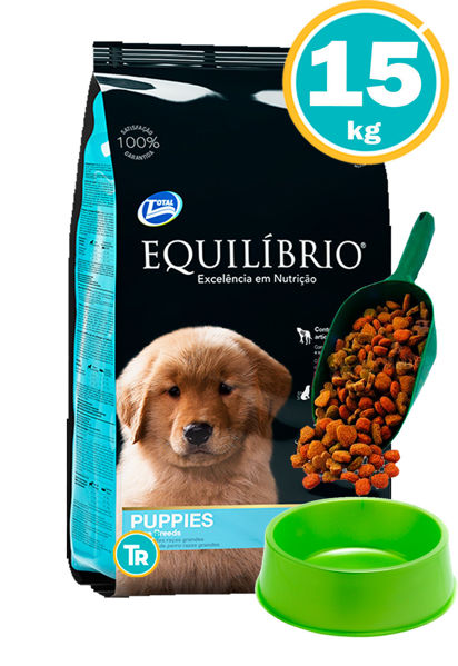 Imagen de EQUILIBRIO Cachorros Razas Grandes 15Kg + Comedero + Pala