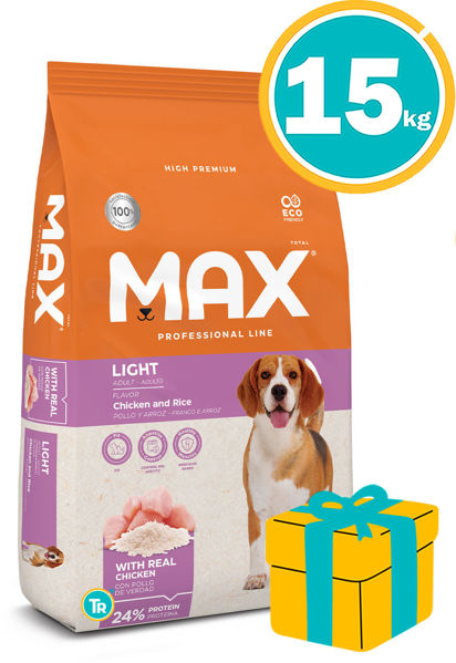 Imagen de MAX Alimento Light Perro Adulto 15 kg
