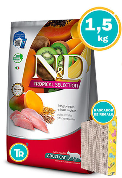 Imagen de NYD GATO ADULT TROPICAL 1,5KG (POLLO)