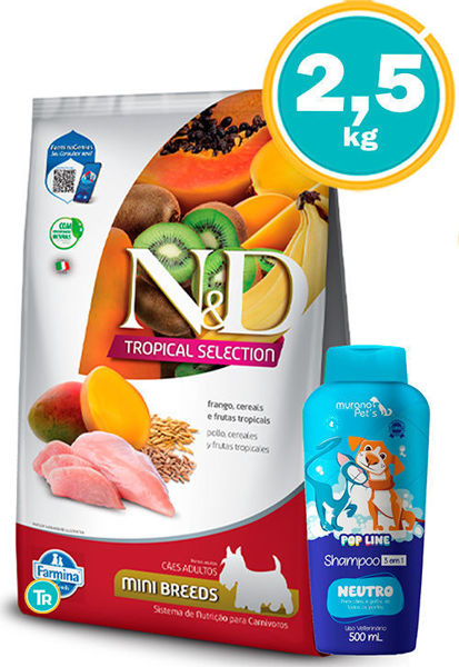 Imagen de Alimento NYD CANINE ADULT TROPICAL MINI 2+0.5KG (POLLO)